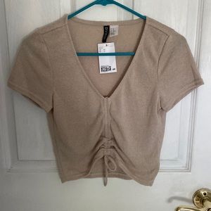 Ruched Short Sleeve Top